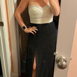 Black and White formal dress
